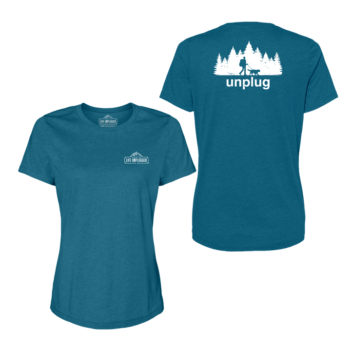 Dog Walks in the Woods Women's T-Shirt