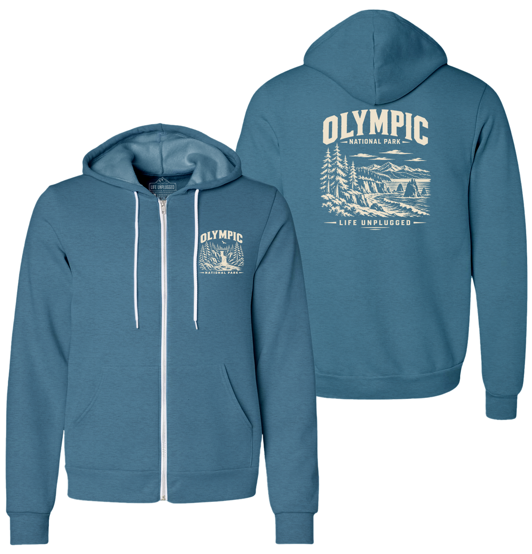 OLYMPIC NATIONAL PARK Supersoft Midweight Zip Up Hoodie