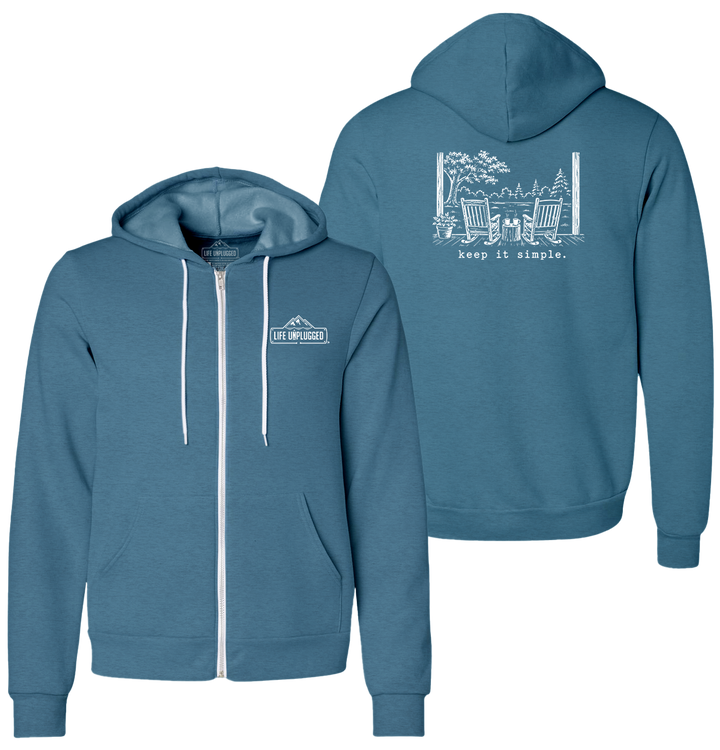 KEEP IT SIMPLE. Supersoft Midweight Zip Up Hoodie