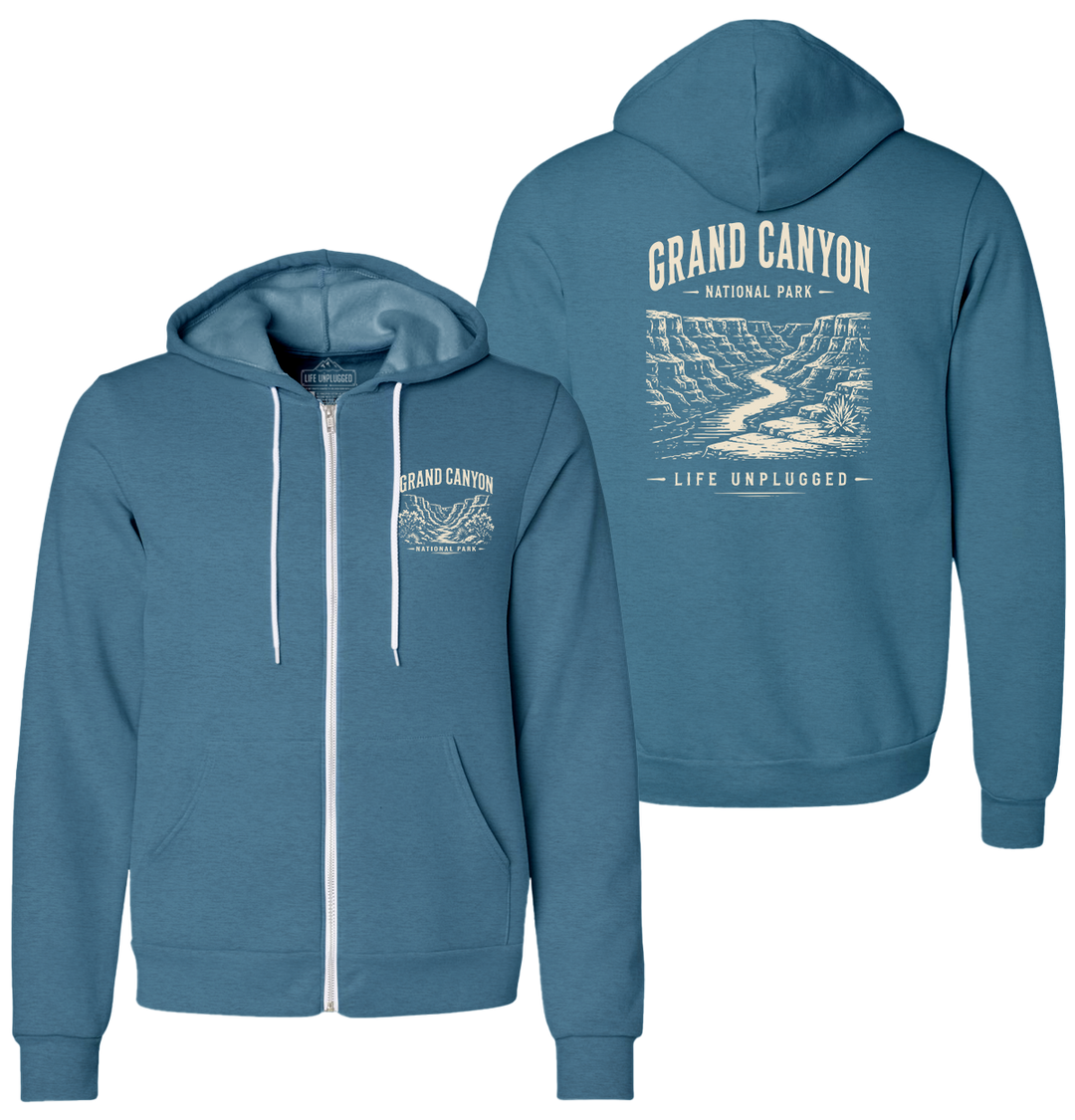 GRAND CANYON NATIONAL PARK Supersoft Midweight Zip Up Hoodie