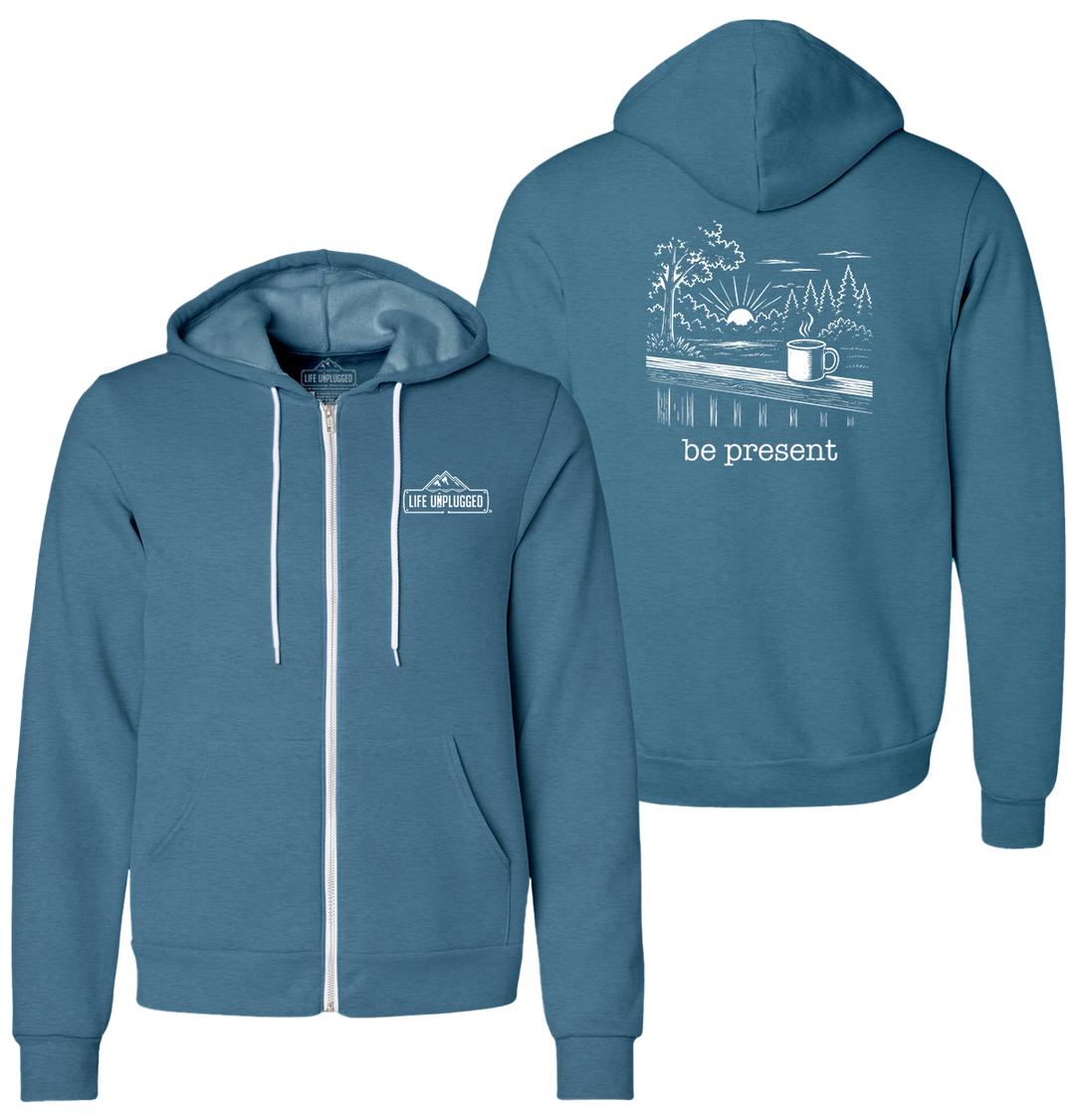 BACK PORCH COFFEE Supersoft Midweight Zip Up Hoodie