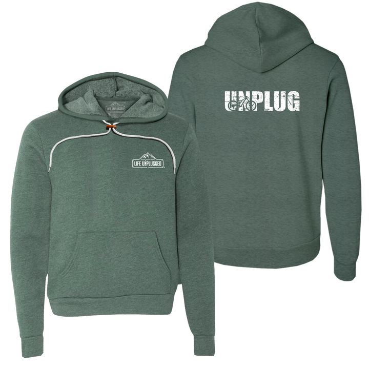 Unplug Mountain Bike Silhouette Super Soft Hoodie