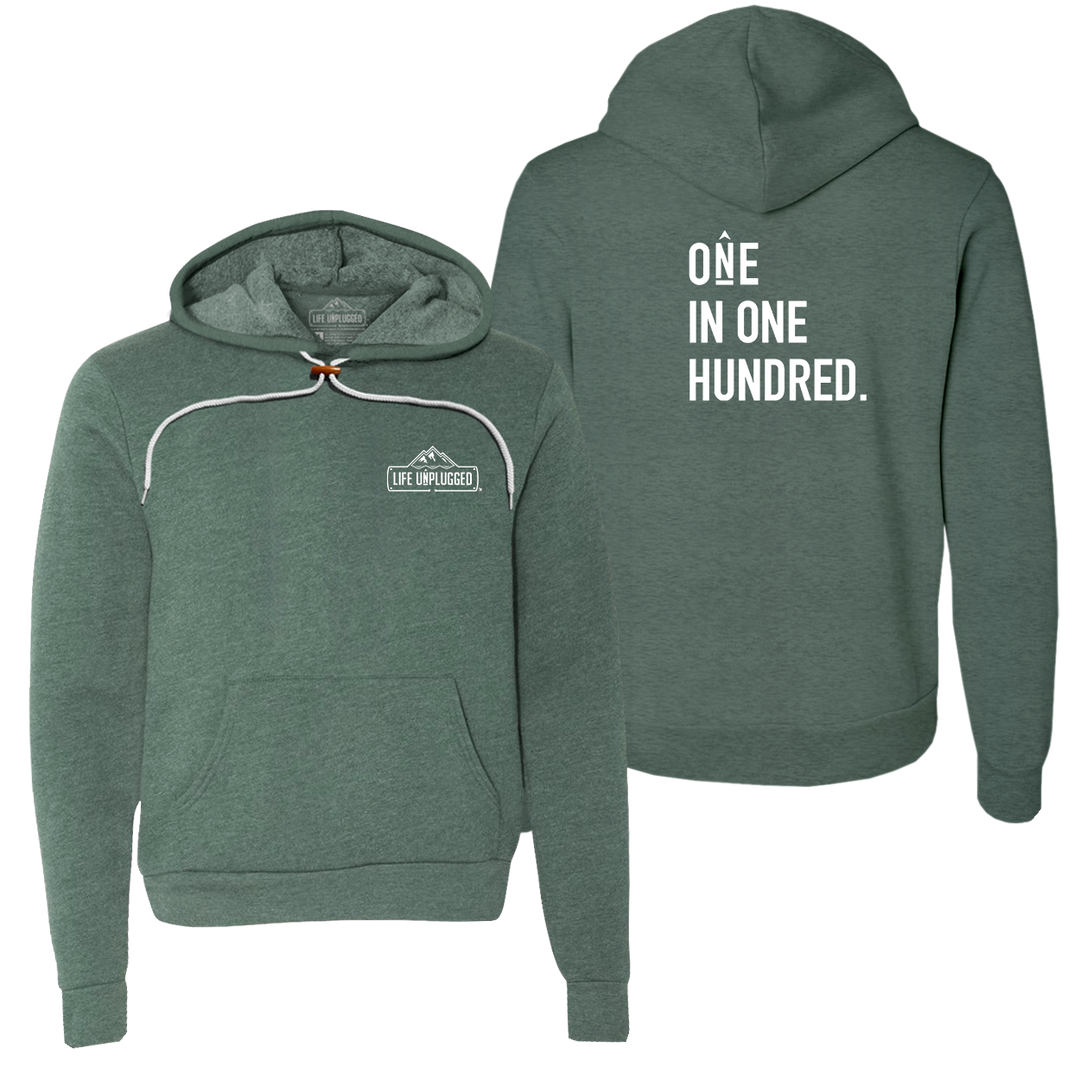 One in One Hundred Stacked Super Soft Hoodie