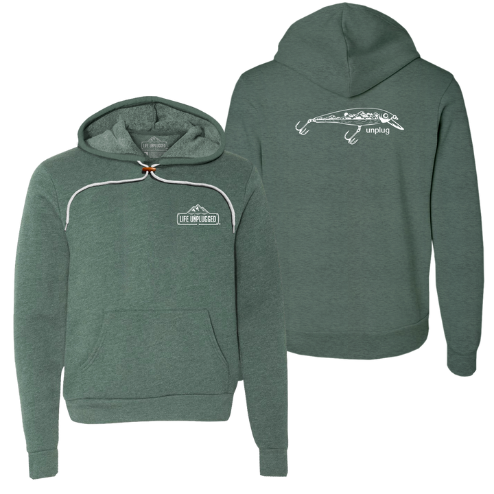 Fishing Lure Mountain Scene Super Soft Hoodie