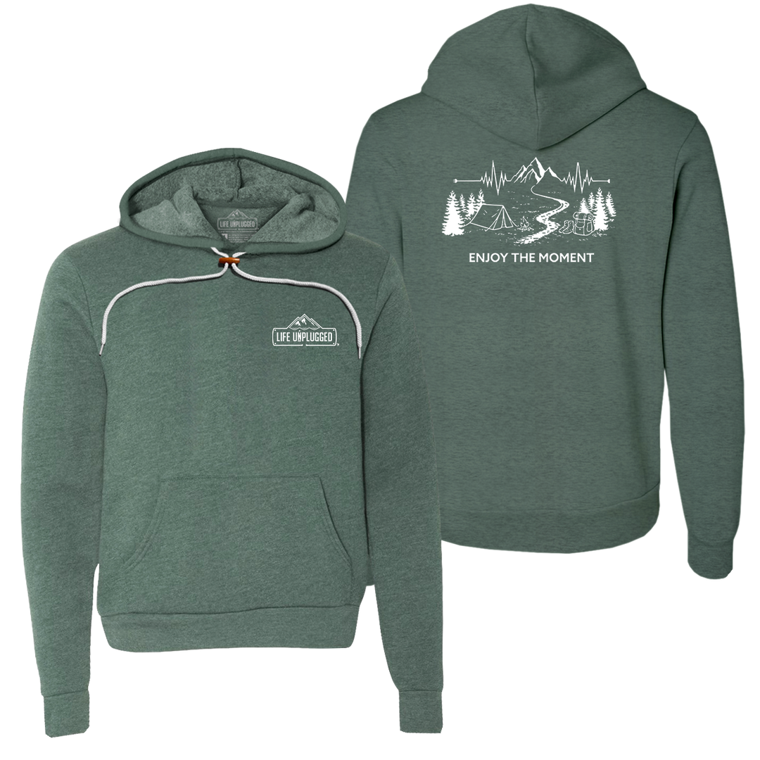 ENJOY THE MOMENT (MOUNTAIN SCENE) Super Soft Hoodie