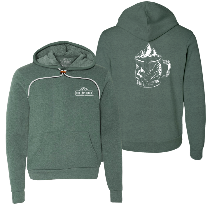 Coffee Mountain Scene Super Soft Hoodie