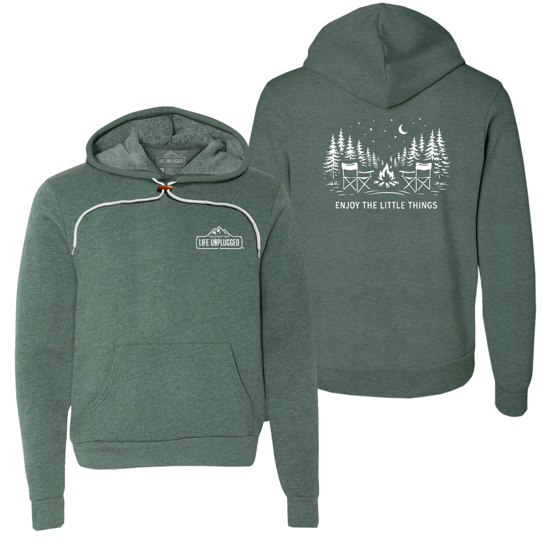 Enjoy The Little Things Campfire scene Super Soft Hoodie