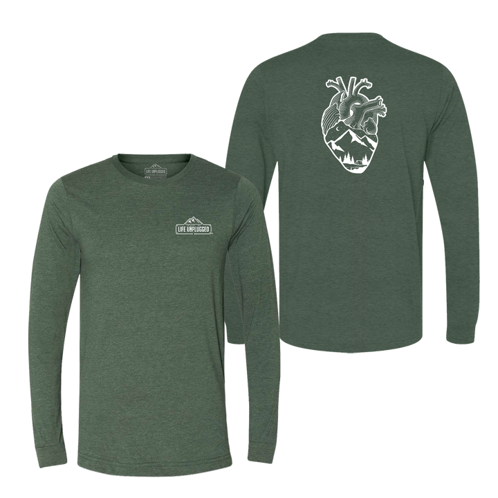 Anatomical Heart (Full Chest) Long Sleeve T-Shirt