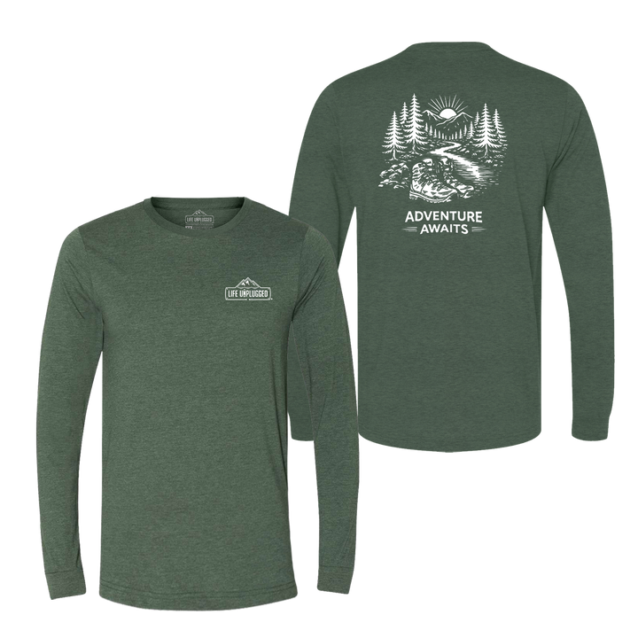 ADVENTURE AWAITS Long Sleeve T-Shirt