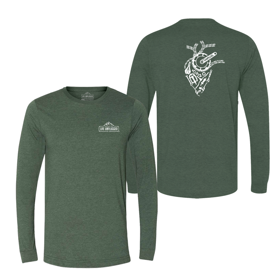 Anatomical Heart (Bicycle Parts) Long Sleeve T-Shirt