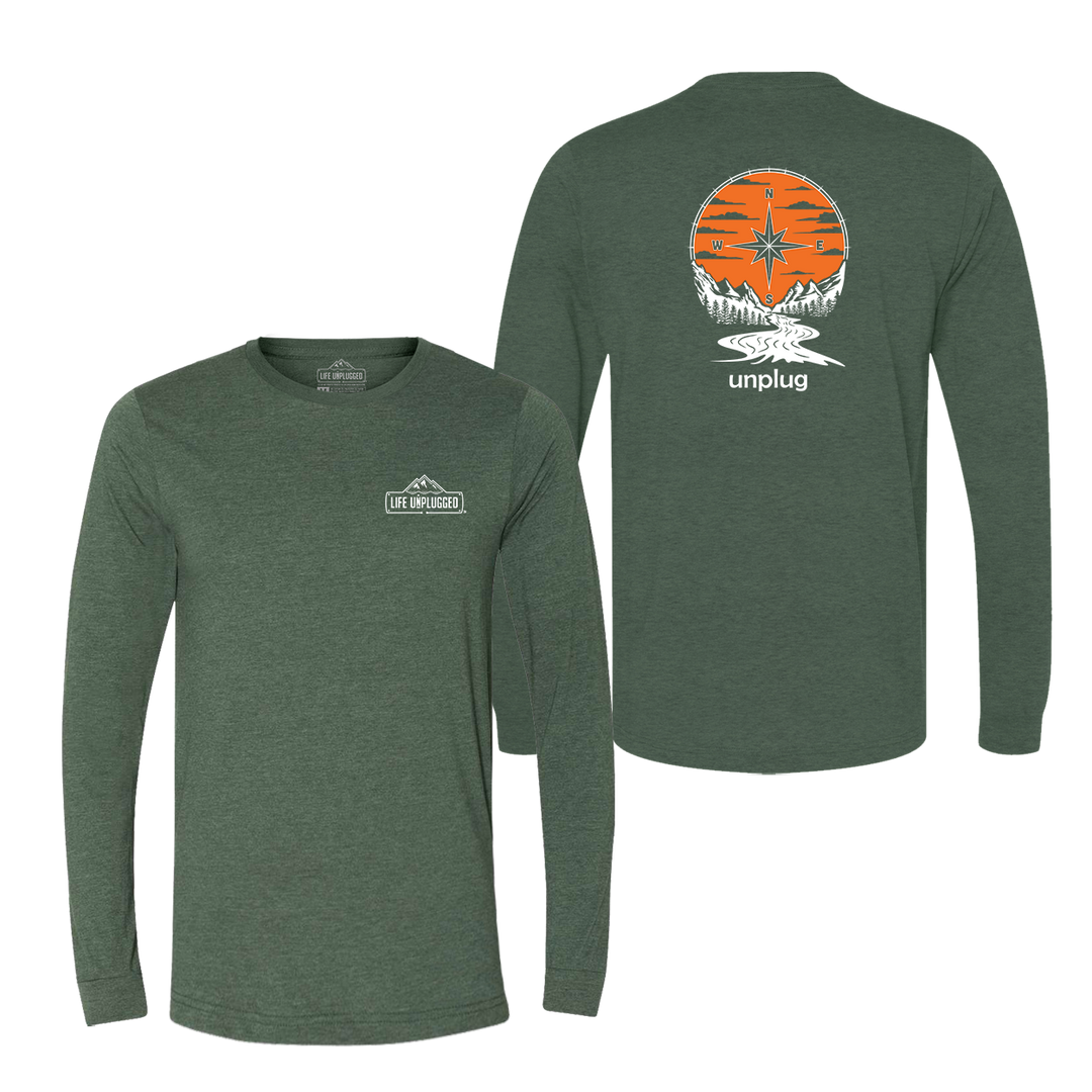 Compass Sunset Long Sleeve T-Shirt