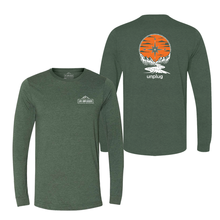 Compass Sunset Long Sleeve T-Shirt