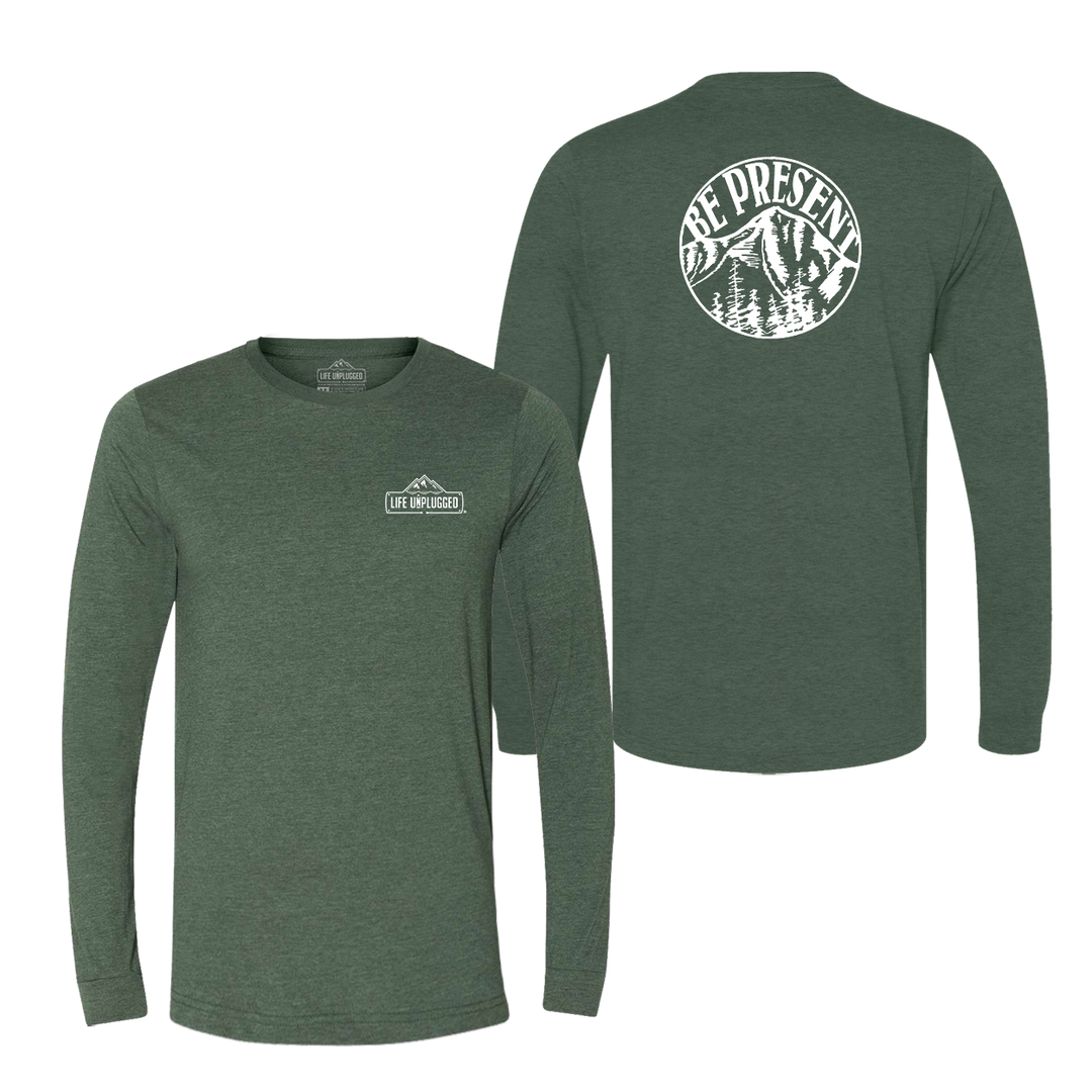 Be Present Mountain Long Sleeve T-Shirt