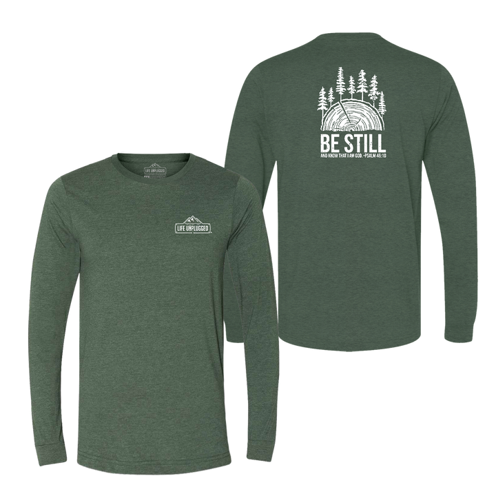 BE STILL IN THE WOODS Long Sleeve T-Shirt