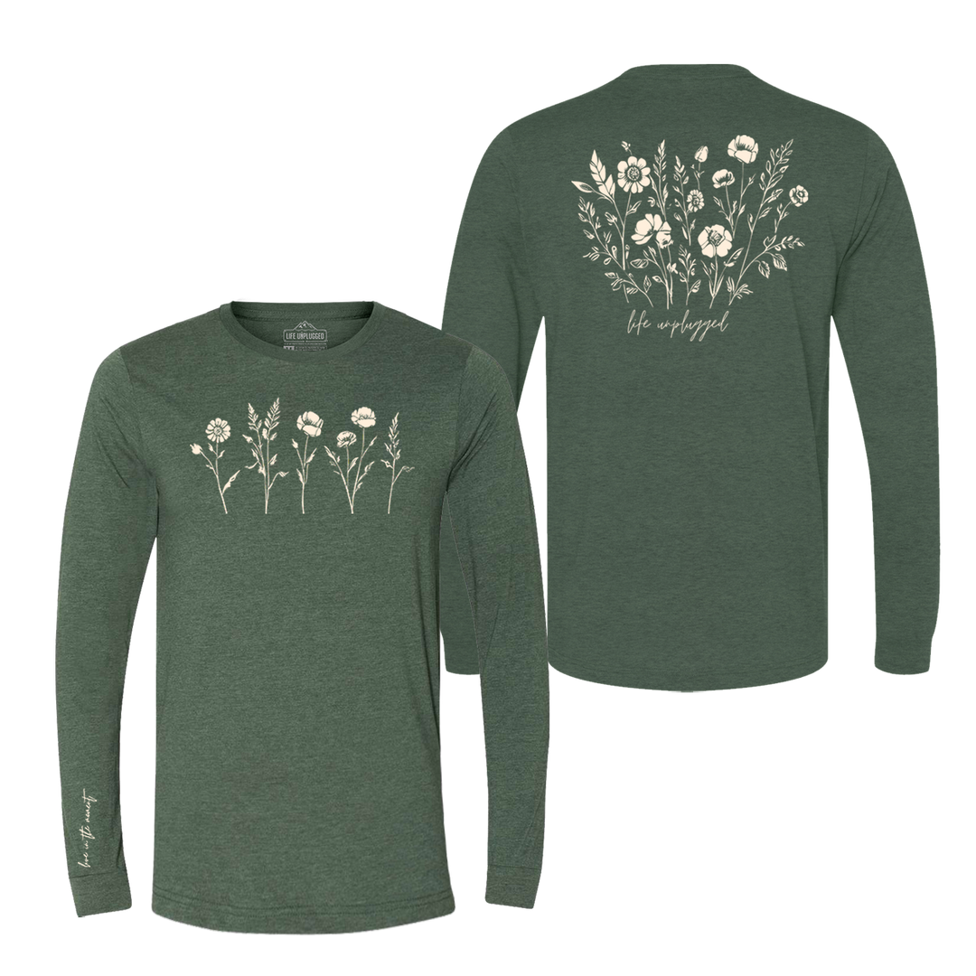 Live in the Moment Wildflower Long Sleeve T-Shirt