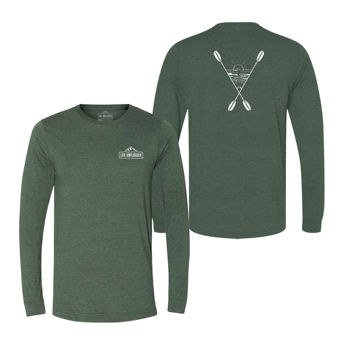 Kayaking Into The Sunset Long Sleeve T-Shirt