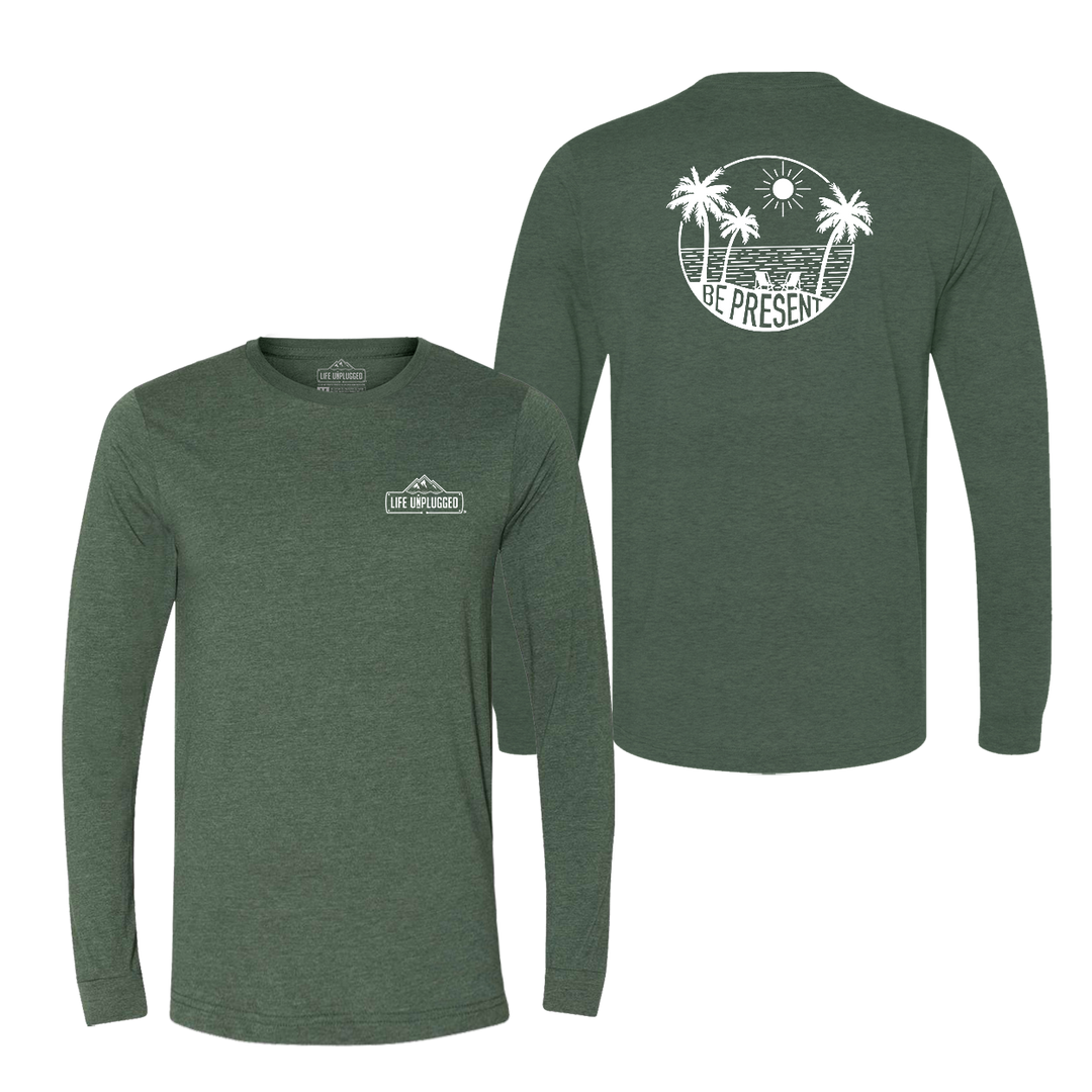 Be Present Beach Long Sleeve T-Shirt