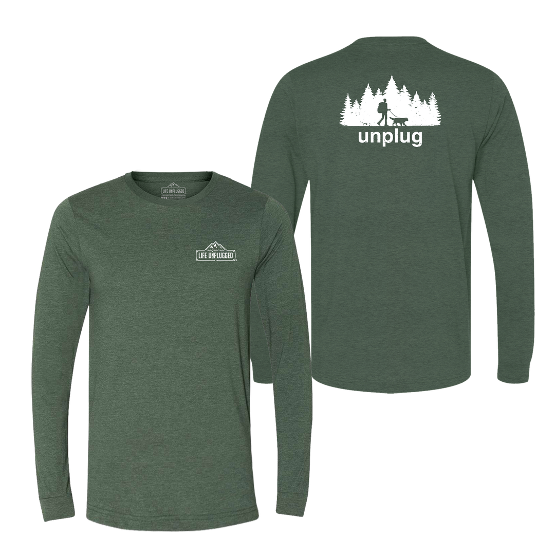 Dog Walks in the Woods Long Sleeve T-Shirt