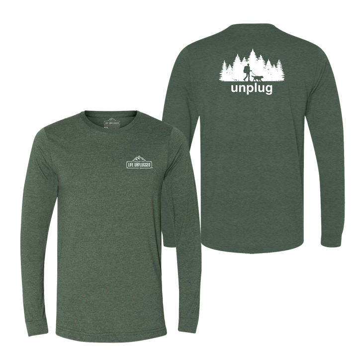 Dog Walks in the Woods Long Sleeve T-Shirt