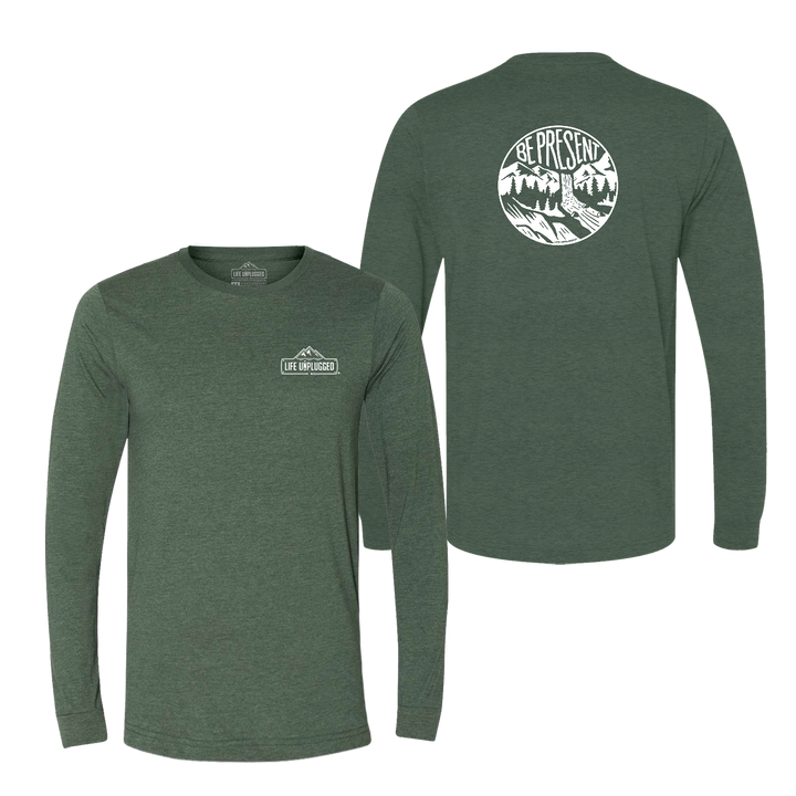 Be Present Waterfall Long Sleeve T-Shirt