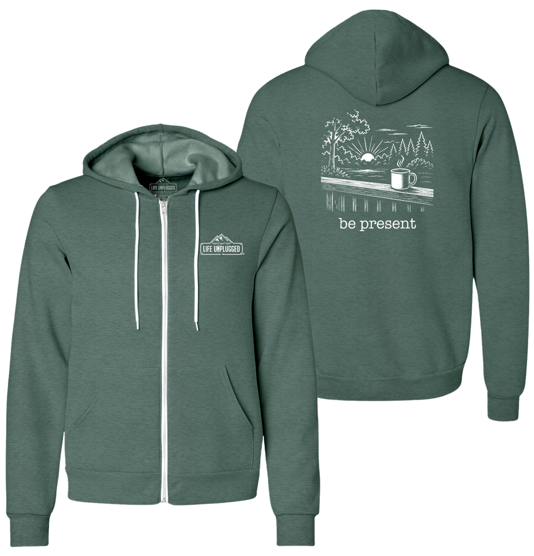 BACK PORCH COFFEE Supersoft Midweight Zip Up Hoodie