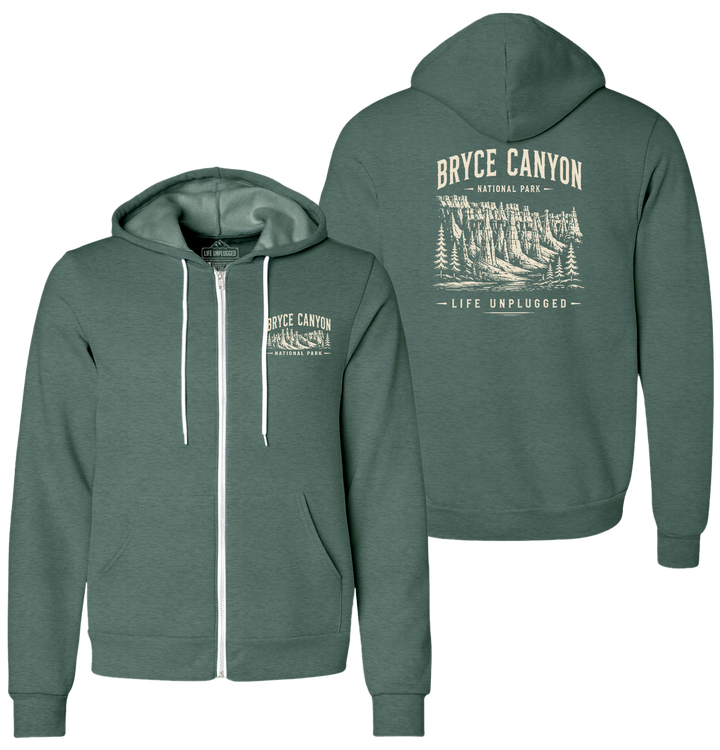 BRYCE CANYON NATIONAL PARK Supersoft Midweight Zip Up Hoodie