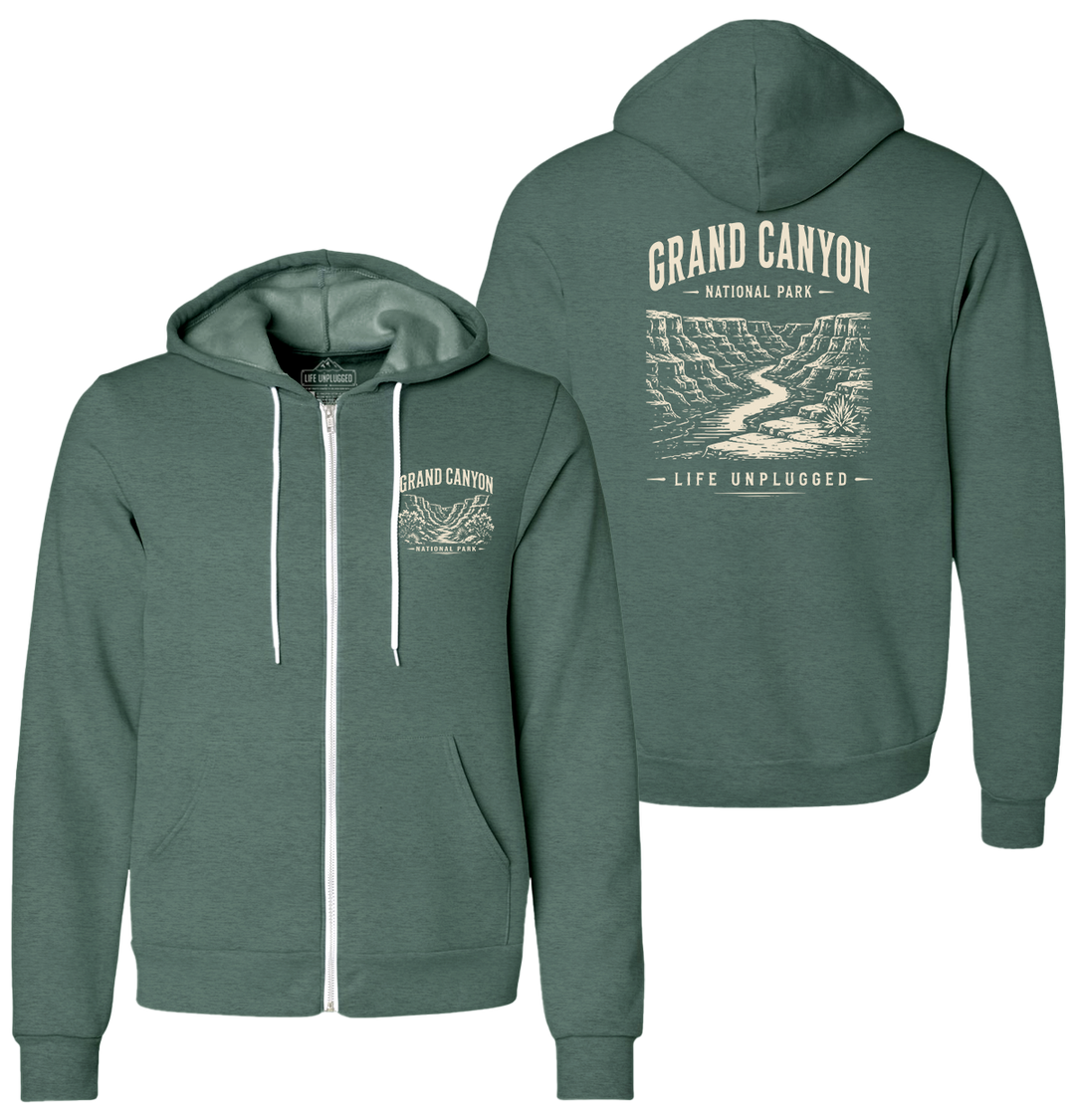GRAND CANYON NATIONAL PARK Supersoft Midweight Zip Up Hoodie