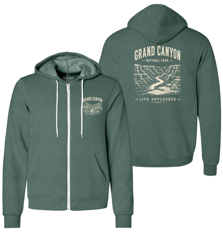 GRAND CANYON NATIONAL PARK Supersoft Midweight Zip Up Hoodie