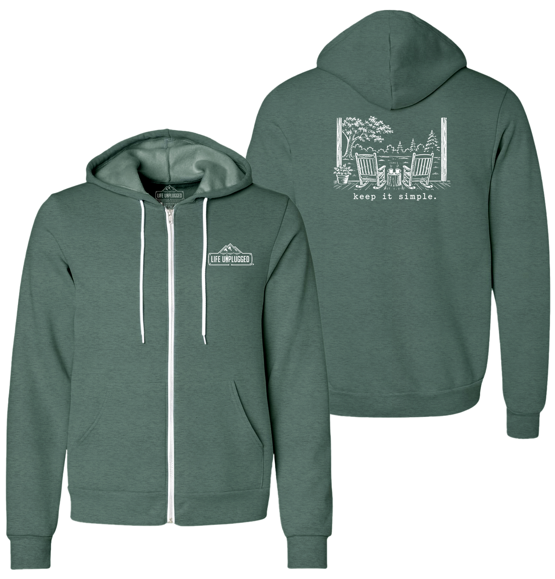 KEEP IT SIMPLE. Supersoft Midweight Zip Up Hoodie