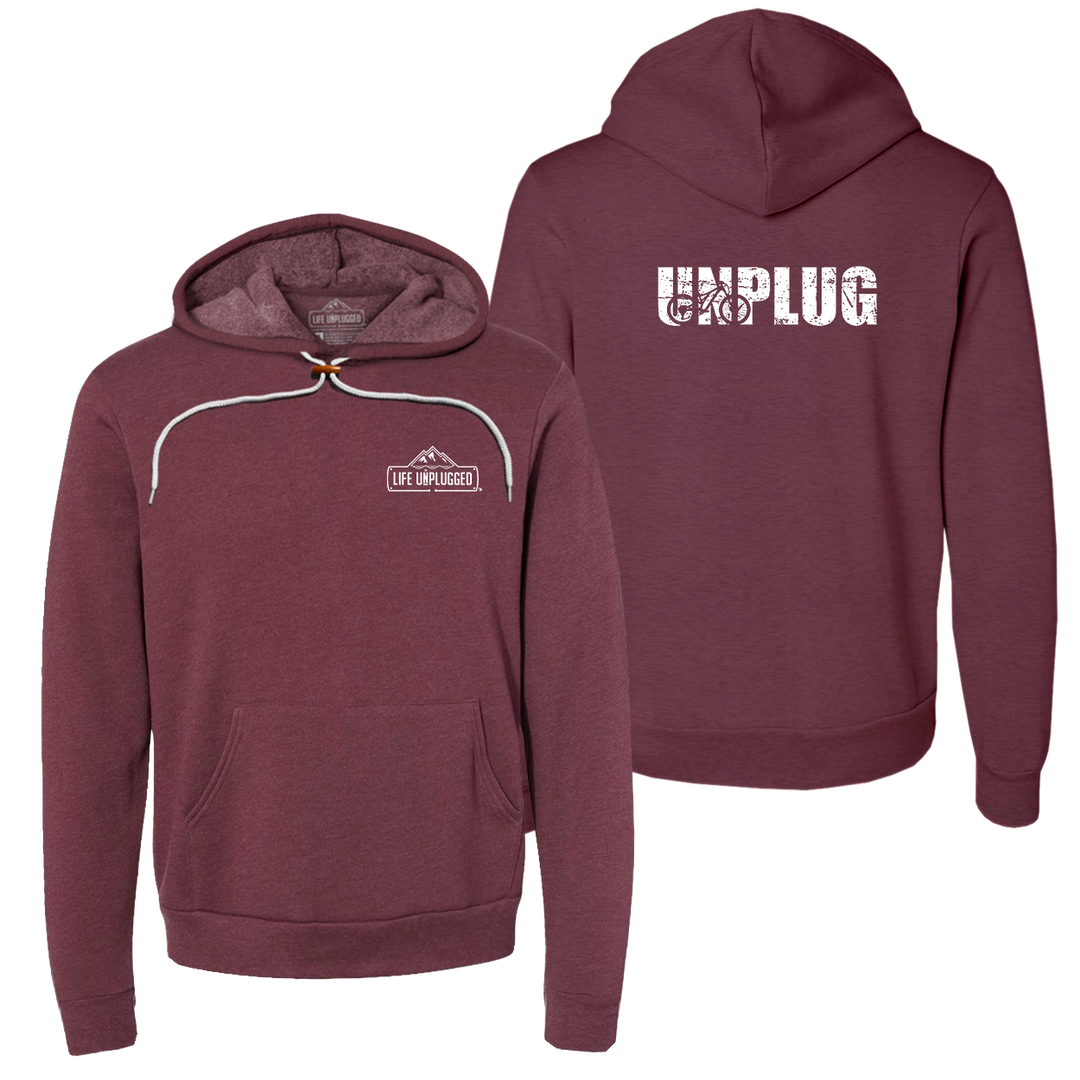 Unplug Mountain Bike Silhouette Super Soft Hoodie