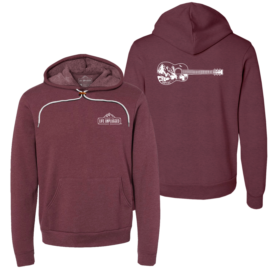 Guitar Mountain Scene Super Soft Hoodie