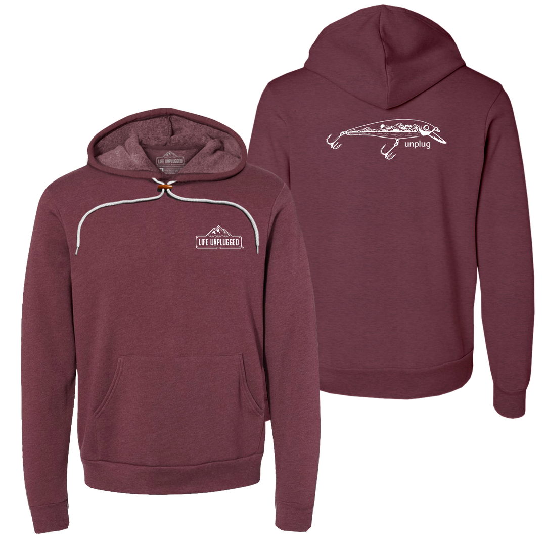 Fishing Lure Mountain Scene Super Soft Hoodie