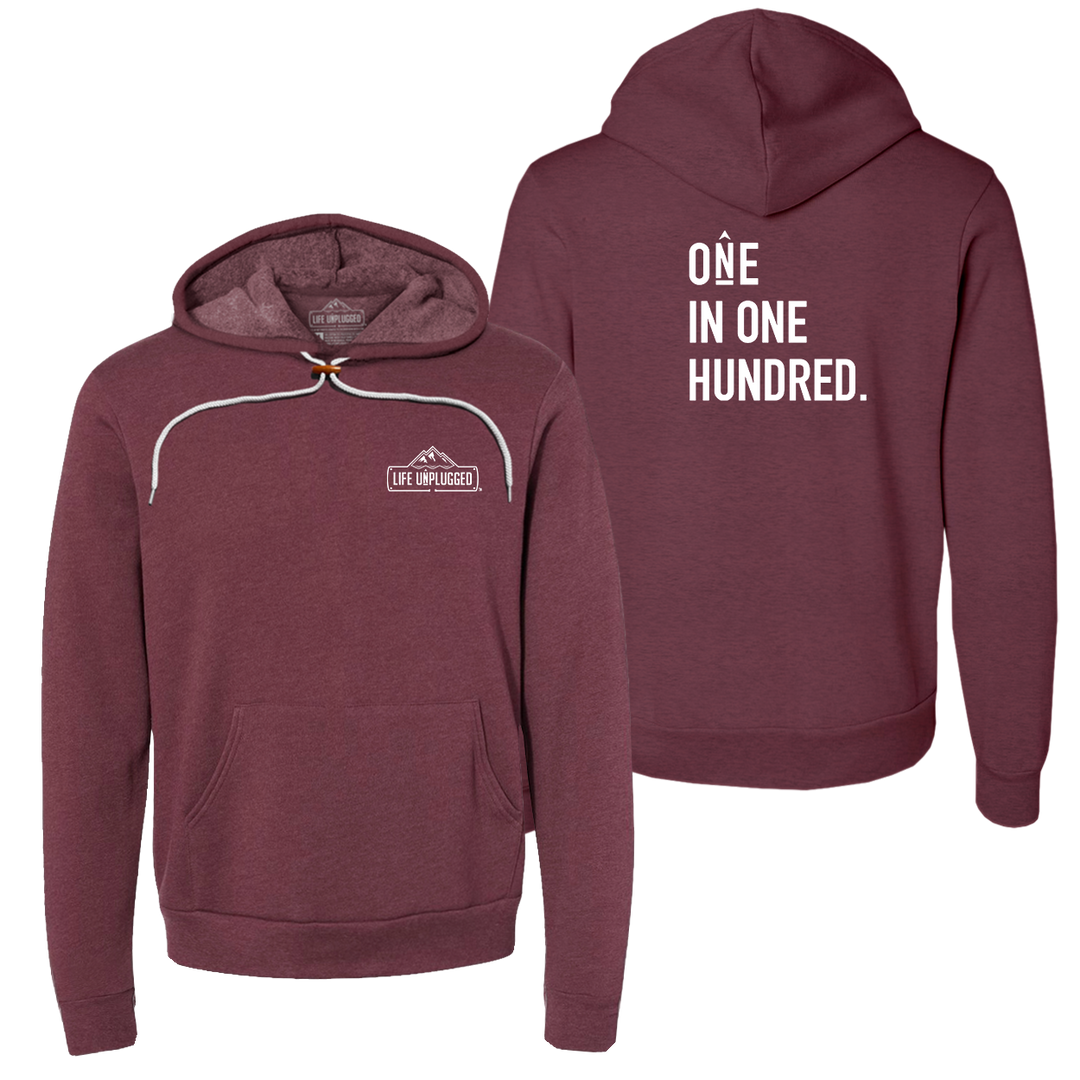 One in One Hundred Stacked Super Soft Hoodie