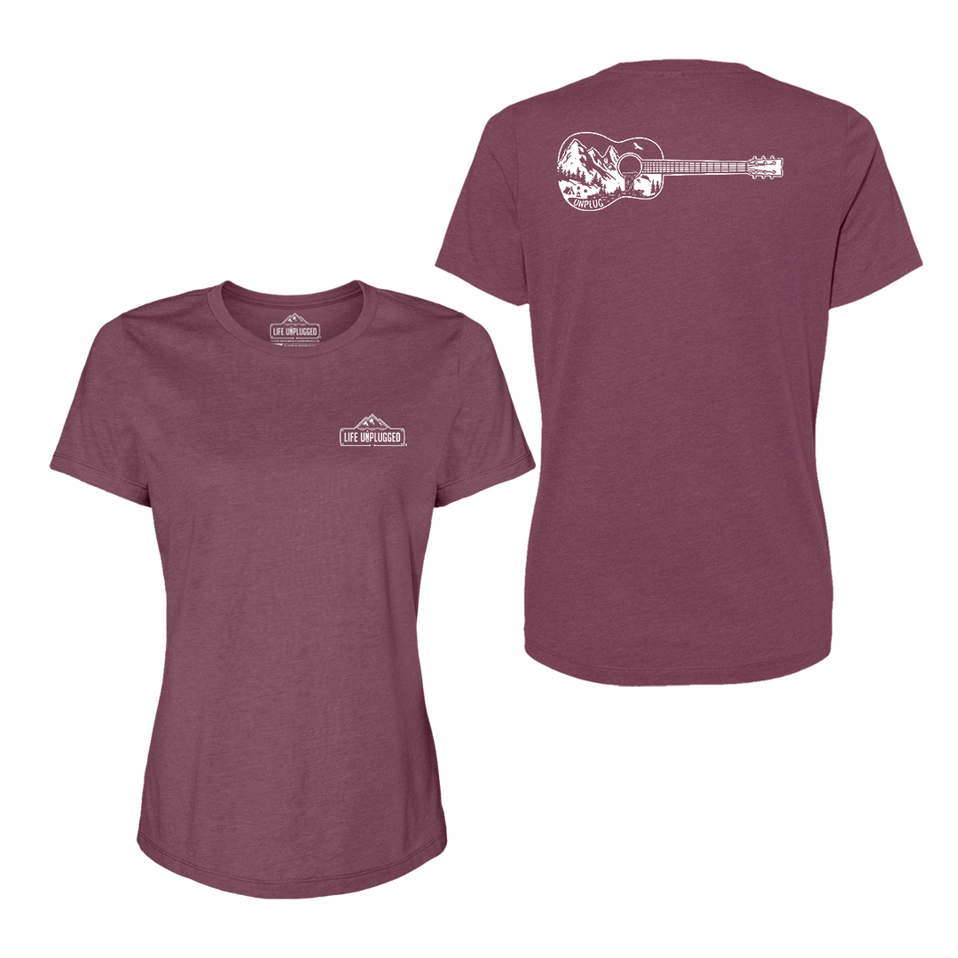 Guitar Mountain Scene Women's T-Shirt