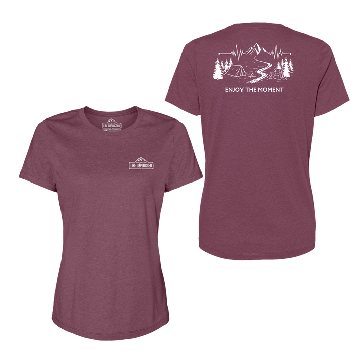 ENJOY THE MOMENT (MOUNTAIN SCENE) Women's T-Shirt