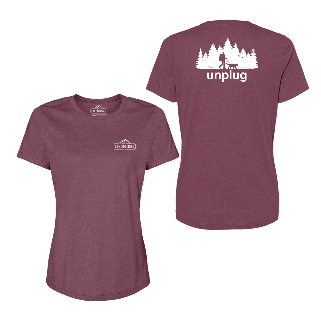 Dog Walks in the Woods Women's T-Shirt
