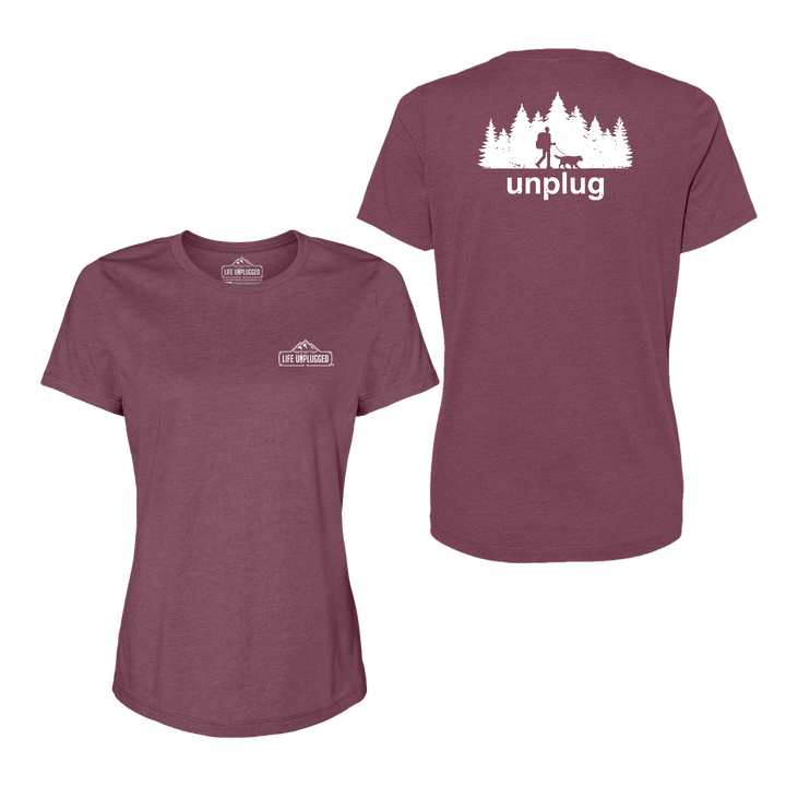 Dog Walks in the Woods Women's T-Shirt