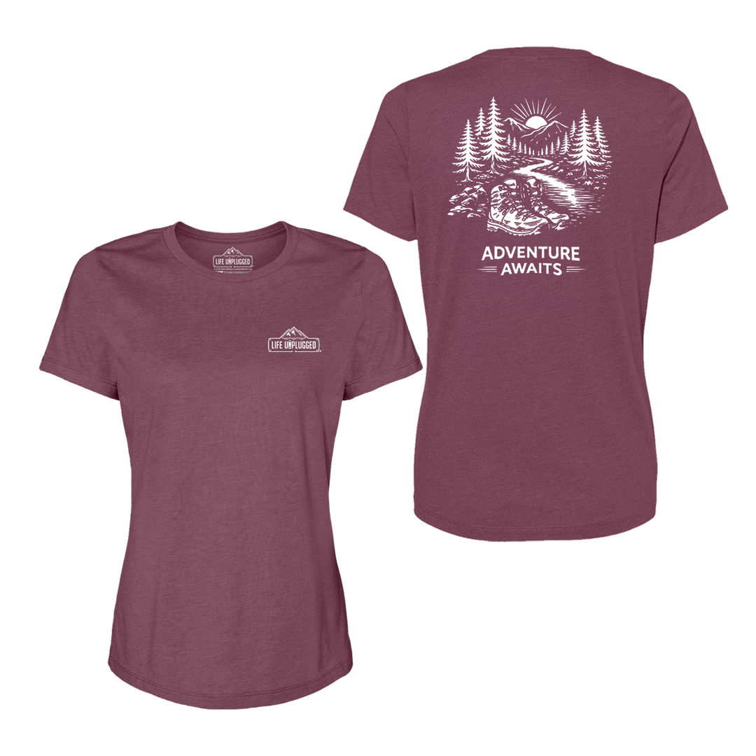 ADVENTURE AWAITS Women's T-Shirt