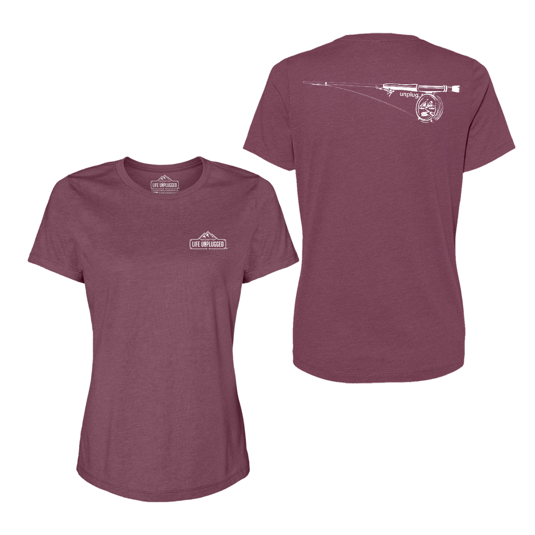 Fly Fishing Mountain Scene Women's T-Shirt