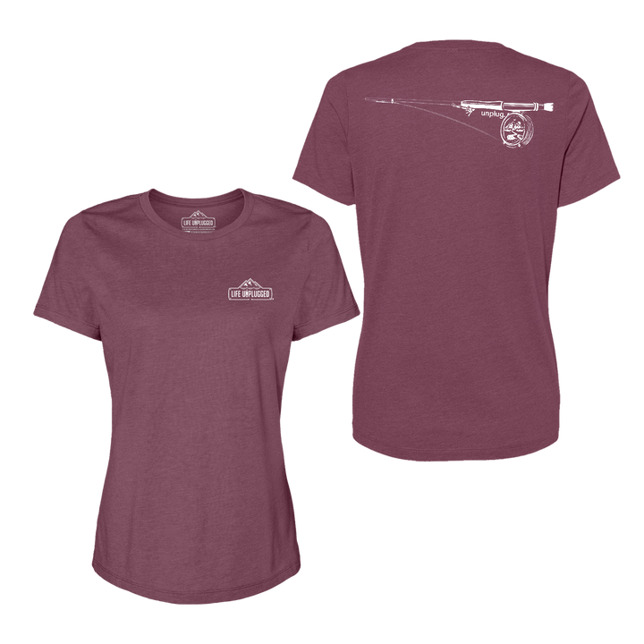 Fly Fishing Mountain Scene Women's T-Shirt