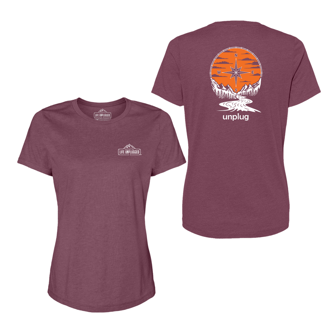 Compass Sunset Women's T-Shirt