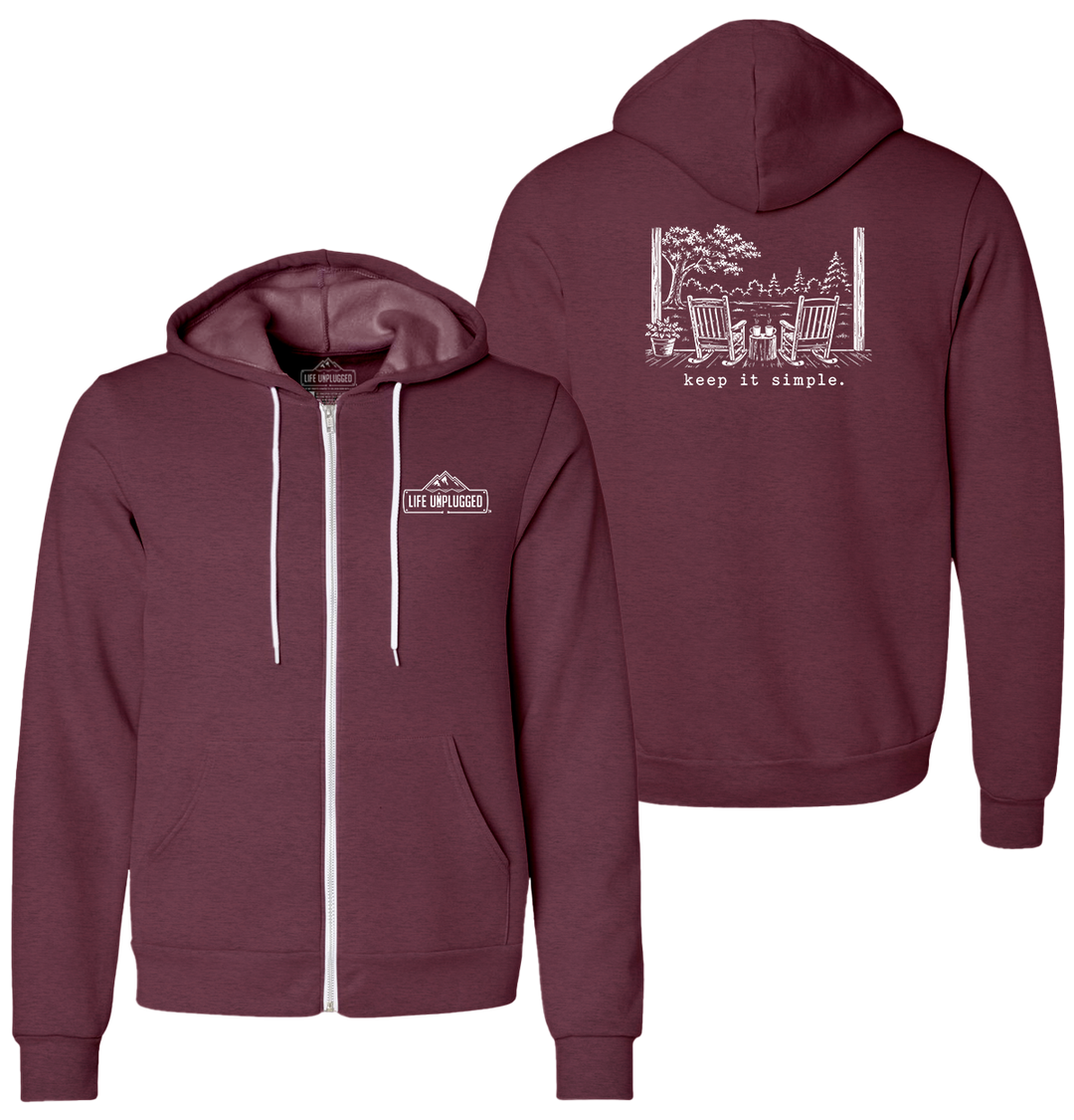 KEEP IT SIMPLE. Supersoft Midweight Zip Up Hoodie