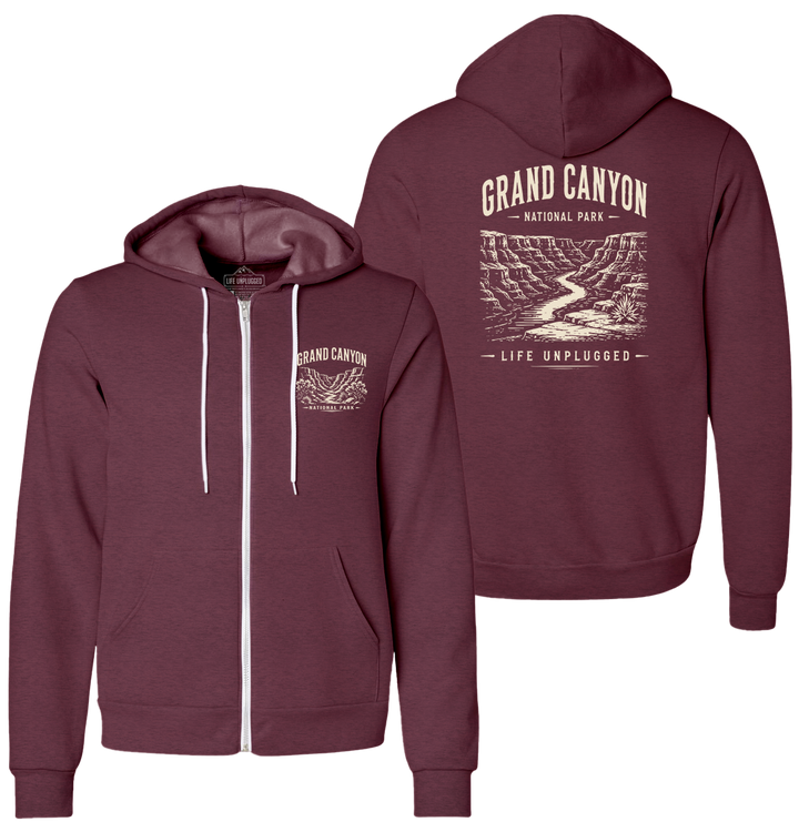 GRAND CANYON NATIONAL PARK Supersoft Midweight Zip Up Hoodie