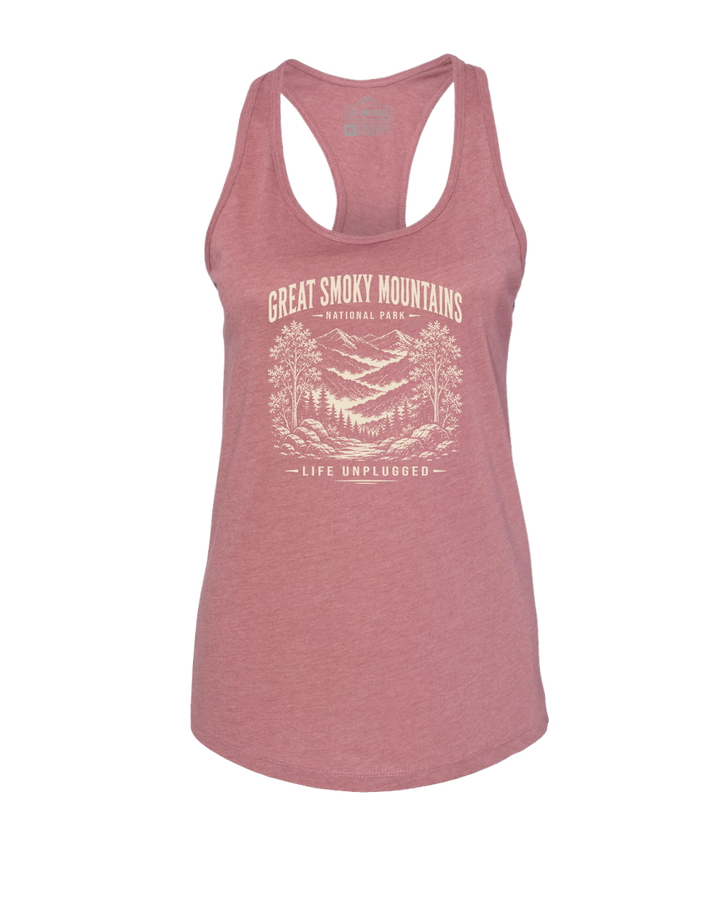 GREAT SMOKY MOUNTAINS Women's Racerback Tank Top