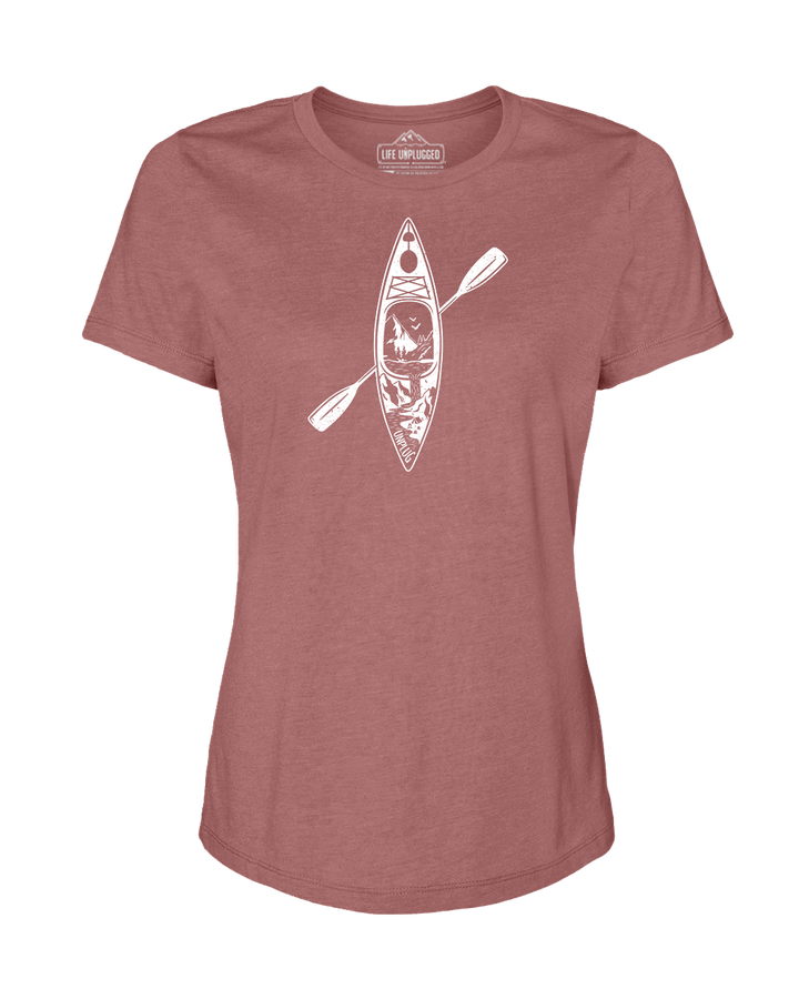 Kayak Mountain Scene Women's T-Shirt