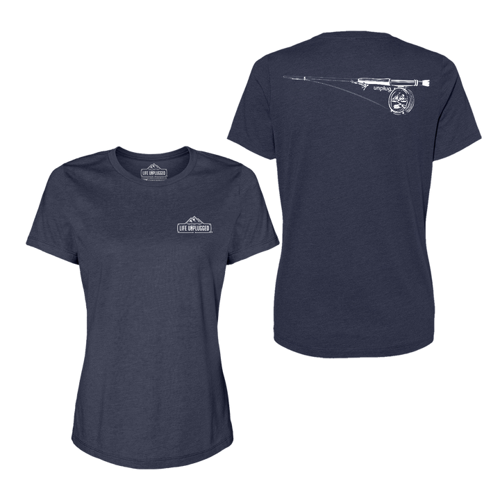 Fly Fishing Mountain Scene Women's T-Shirt