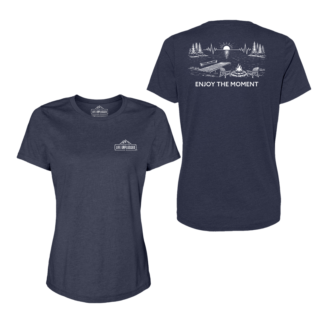 ENJOY THE MOMENT (LAKE SCENE) Women's T-Shirt