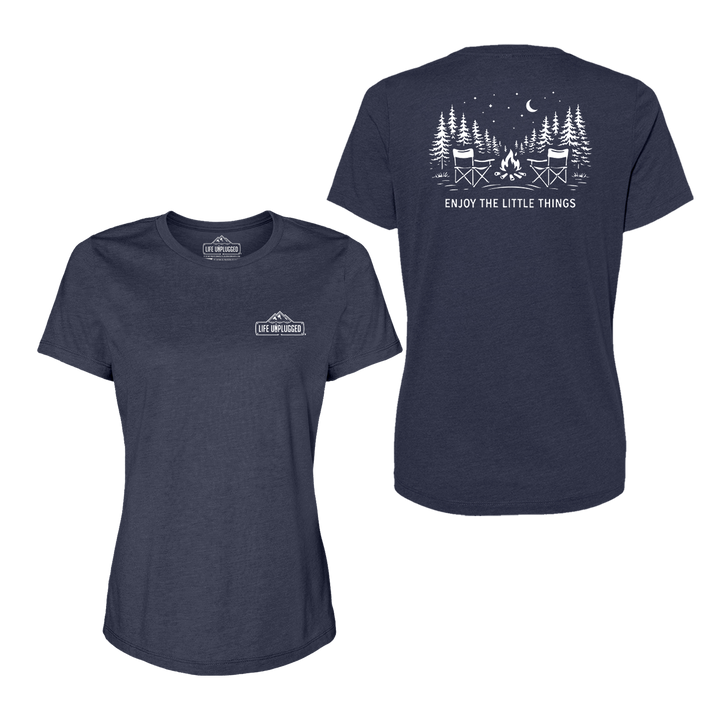 Enjoy The Little Things Campfire scene Women's T-Shirt