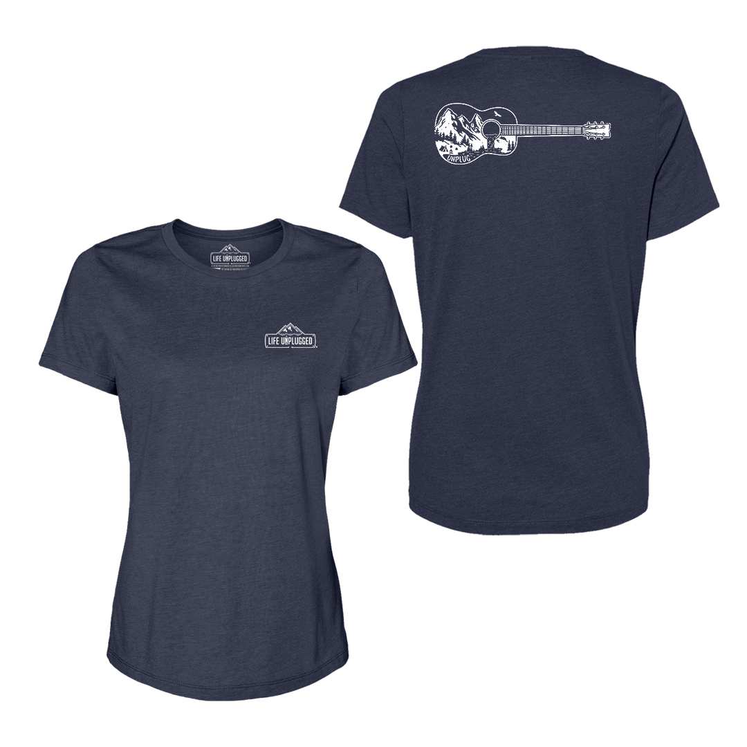 Guitar Mountain Scene Women's T-Shirt