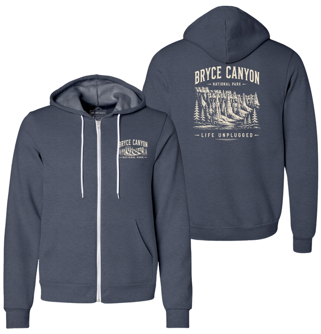 BRYCE CANYON NATIONAL PARK Supersoft Midweight Zip Up Hoodie